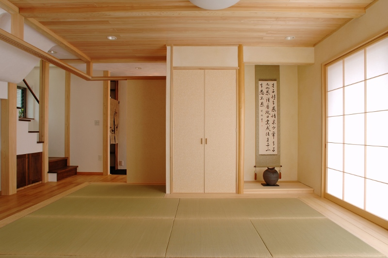 書道のための和室がある家